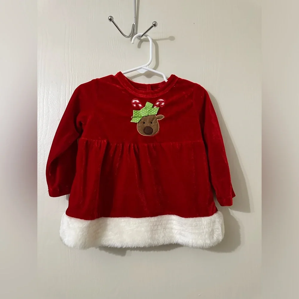 Kirkland’s Christmas Dress size 18 mos Pre…